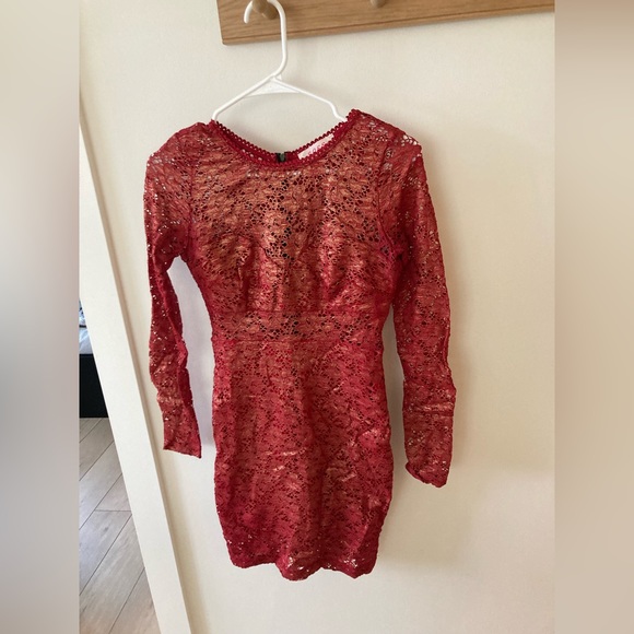 Mendocino Metallic Red Dress - Picture 2 of 8